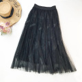 Women Fashion Loose Princess Polyester Velvet Skirts